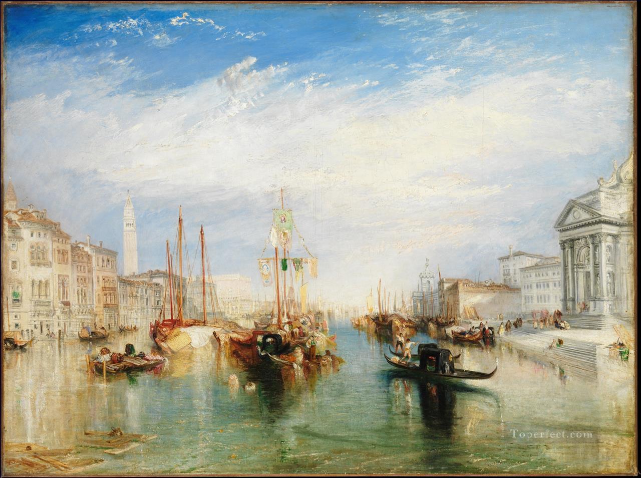 El Gran Canal Venecia Romántico Turner Pintura al óleo